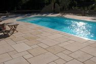 roman beige bush-hammered